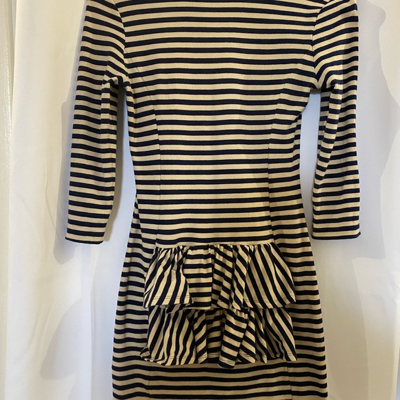 Betsey Johnson Y2K bodycon dress with ruffle size M - Picture 2 of 5